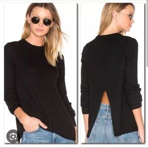 rag & bone Black Crew Neck Sweater